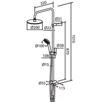 Душевая система  RedBlu Origin One [978100000] - Превью изображения №2 — Интернет-магазин Time-Shop