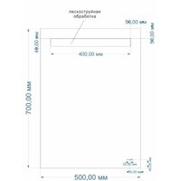  Cersanit Зеркало LED 010 50х70 - Превью изображения №2 — Интернет-магазин Time-Shop