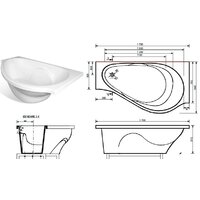 Ванна Эстет Грация 170x94 (правая) [2-0006] - Превью изображения №6 — Интернет-магазин Time-Shop