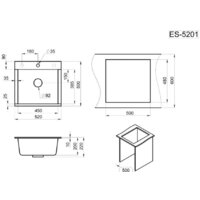 Кухонная мойка Granula ES-5201 (базальт) - Превью изображения №5 — Интернет-магазин Time-Shop