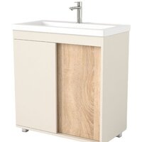 Дабер Тумба под умывальник 013 Тобага/Эридан 80 Т13.8Т.0.18 (бежевый/дуб бардолино)