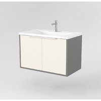  Дабер Тумба под умывальник 018 Andrea Elen 80 Т18.8А.0.19Б (бежевый/серый/ручка белая) - Превью изображения №2 — Интернет-магазин Time-Shop