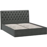 Кровать Трия Скарлет 160x200 (велюр графит) - Превью изображения №2 — Интернет-магазин Time-Shop