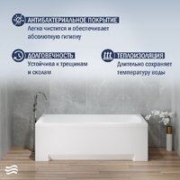 Ванна Lauter Bianca 160 21207160 (с каркасом и сифоном 21Y11022 белый) - Превью изображения №6 — Интернет-магазин Time-Shop