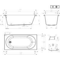 Ванна Roxen Classic 240100-1570 150x70 - Превью изображения №21 — Интернет-магазин Time-Shop