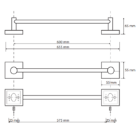 Держатель для полотенца Bemeta Beta 132104042 - Превью изображения №2 — Интернет-магазин Time-Shop