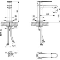 Смеситель Lemark LMF-1012B-C - Превью изображения №3 — Интернет-магазин Time-Shop