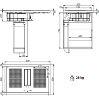 Варочная панель Falmec Quantum Design+ 90 600 м3/ч (черный) - Превью изображения №9 — Интернет-магазин Time-Shop