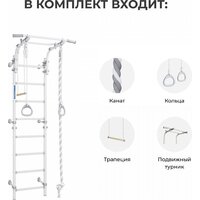 Спортивный комплекс для ребенка Romana Next Muar 01.21.8.00.490.03.06-24 (белый муар) - Превью изображения №9 — Интернет-магазин Time-Shop
