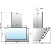 Кухонная вытяжка Elikor РУБИН 60П-1000-Е4Д 221386 (черный) - Превью изображения №2 — Интернет-магазин Time-Shop