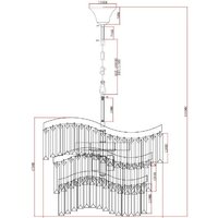 Подвесная люстра Moderli Wave V10773-8P - Превью изображения №2 — Интернет-магазин Time-Shop