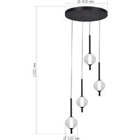 Подвесная люстра ST Luce SL6120.403.04 - Превью изображения №4 — Интернет-магазин Time-Shop