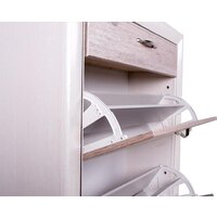 Тумба для обуви Anrex Olivia 2D1S Вудлайн Кремовый/Дуб Анкона - Превью изображения №6 — Интернет-магазин Time-Shop