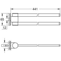 Держатель для полотенца Grohe Grohe 41063000 - Превью изображения №2 — Интернет-магазин Time-Shop