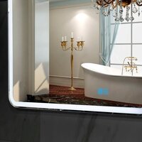  Пекам Зеркало Marta 1 100x80 marta1-100x80sp (с подсветкой, подогревом и сенсором на прикосновение) - Превью изображения №5 — Интернет-магазин Time-Shop