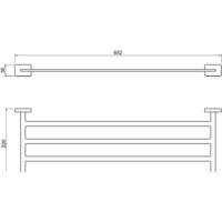 Полка для полотенца Aquatek Либра AQ4322CR - Превью изображения №2 — Интернет-магазин Time-Shop