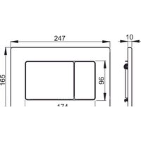 Панель смыва Alcaplast M279 - Превью изображения №2 — Интернет-магазин Time-Shop