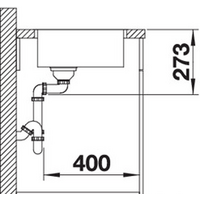 Кухонная мойка Blanco Zerox 340-IF Durinox (без клапана-автомата) - Превью изображения №3 — Интернет-магазин Time-Shop