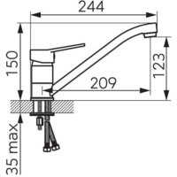Смеситель Ferro Isso BIS4A - Превью изображения №2 — Интернет-магазин Time-Shop