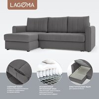 Угловой диван Lagoma Рона (Savage 925) - Превью изображения №3 — Интернет-магазин Time-Shop