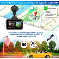 Видеорегистратор-радар детектор-GPS информатор (3в1) TrendVision Hybrid Signature Real 4K - Превью изображения №10 — Интернет-магазин Time-Shop
