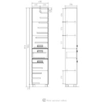  Volna Шкаф-пенал Joli 40 (напольный) - Превью изображения №13 — Интернет-магазин Time-Shop