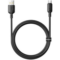 Baseus Silky Fast Charging Data Cable USB Type-A - USB Type-C 3A (1 м, черный)