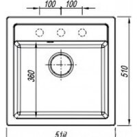 Кухонная мойка Florentina Липси 510 (песочный) - Превью изображения №4 — Интернет-магазин Time-Shop