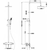Душевая система  TEKA Soller Dual Control 852780200 - Превью изображения №2 — Интернет-магазин Time-Shop