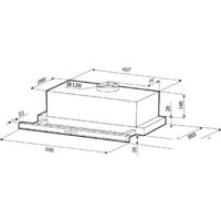 Кухонная вытяжка Krona Kamilla slim 600 ivory (2 мотора) - Превью изображения №2 — Интернет-магазин Time-Shop