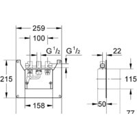 Монтажная коробка Grohe Contromix Surf 36122000 - Превью изображения №2 — Интернет-магазин Time-Shop