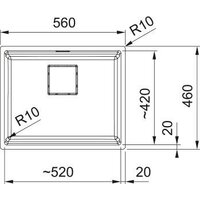 Кухонная мойка Franke Mythos KNG 110-52 125.0731.689 (темно-серый) - Превью изображения №2 — Интернет-магазин Time-Shop