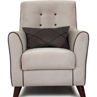 Интерьерное кресло Нижегородмебель Френсис ТК 262 (офелия/амиго велюр, бежевый) - Превью изображения №2 — Интернет-магазин Time-Shop