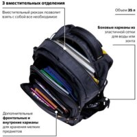 Городской рюкзак BRAUBERG Titanium 224385 - Превью изображения №2 — Интернет-магазин Time-Shop