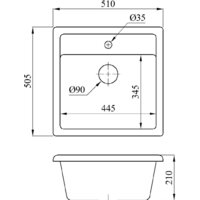 Кухонная мойка БелЭворс Rio (грей) - Превью изображения №2 — Интернет-магазин Time-Shop