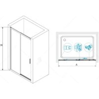 Душевая дверь RGW LE-12 140 - Превью изображения №3 — Интернет-магазин Time-Shop