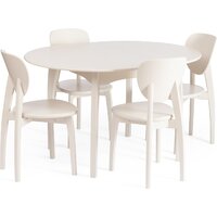 Стул TetChair Diamante жесткое сиденье (бук/ivory white) - Превью изображения №9 — Интернет-магазин Time-Shop