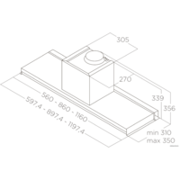 Кухонная вытяжка Elica Lever IX/A/86 PRF0160152 - Превью изображения №3 — Интернет-магазин Time-Shop