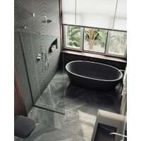 Душевая стенка MaybahGlass 195x89 MGD-689-5у (прозрачное стекло/хром матовый) - Превью изображения №6 — Интернет-магазин Time-Shop