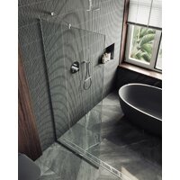 Душевая стенка MaybahGlass 195x89 MGD-689-5у (прозрачное стекло/хром матовый) - Превью изображения №4 — Интернет-магазин Time-Shop