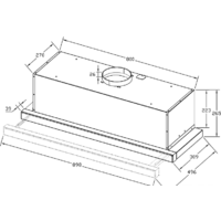 Кухонная вытяжка Korting KHP 9815 X - Превью изображения №3 — Интернет-магазин Time-Shop