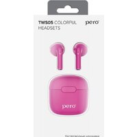 Наушники Pero TWS05 Colorful (розовый) - Превью изображения №5 — Интернет-магазин Time-Shop