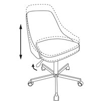Офисное кресло Бюрократ CH-340M (бордовый) - Превью изображения №6 — Интернет-магазин Time-Shop