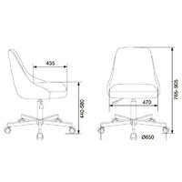Офисное кресло Бюрократ CH-340M (бордовый) - Превью изображения №5 — Интернет-магазин Time-Shop