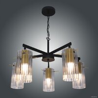 Подвесная люстра Элетех Эсми 251 НСБ 01-5x60-138 Е27 1005405249 (черный/золото) - Превью изображения №2 — Интернет-магазин Time-Shop