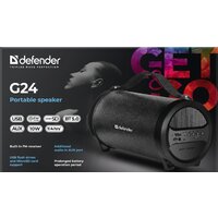 Беспроводная колонка Defender G24 (черный) - Превью изображения №4 — Интернет-магазин Time-Shop
