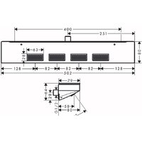 Боковая форсунка Hansgrohe Rainfinity 500 1jet 26243000 - Превью изображения №2 — Интернет-магазин Time-Shop