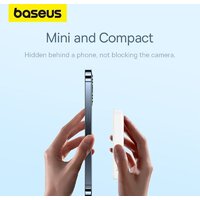 Внешний аккумулятор Baseus Magnetic Mini Air Wireless Fast Charge Power Bank 20W 10000mAh (белый) - Превью изображения №14 — Интернет-магазин Time-Shop