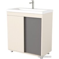 Дабер Тумба под умывальник 013 Тобага/Эридан 80 Т13.8Т.0.19 (бежевый/серый)