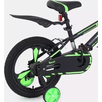 Детский велосипед Rant Eclipse 16 (черный/зеленый) - Превью изображения №7 — Интернет-магазин Time-Shop